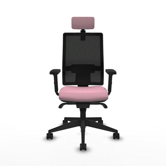 PIQUERAS Y CRESPO Silla de oficina Horna Rosa y Negro