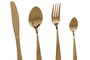 DKD Home Decor Cubertería Basicos Dorado 0.4 x 22.5 x 2 cm Set de 16 Piezas