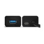 Axagon HUE-S2BL Hub USB-A con 4 puertos USB 3.0 y alimentación externa, 1,2 m
