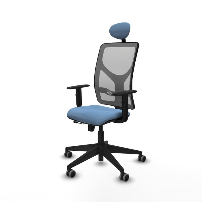 PIQUERAS Y CRESPO Silla de oficina Motilla Azul cielo/Gris PIQUERAS Y CRESPO Silla de oficina Motilla Azul cielo/Gris