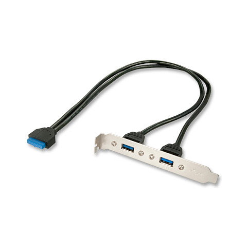 Lindy Adaptador de Placa Trasera de PC 2 Puertos USB 3.0 33096 Lindy Adaptador de Placa Trasera de PC 2 Puertos USB 3.0 33096