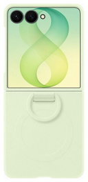 Samsung Silicone Magnetic Cover with Ring para Galaxy Z Flip8, Verde