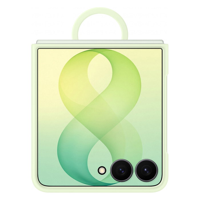 Samsung Silicone Magnetic Cover with Ring para Galaxy Z Flip8, Verde