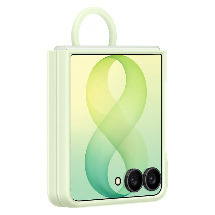 Samsung Silicone Magnetic Cover with Ring para Galaxy Z Flip8, Verde