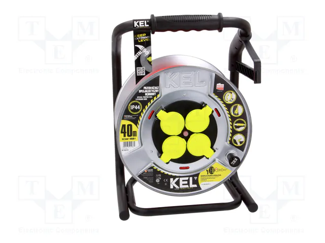 KEL Prolongador de alimentación H05RR-F 3G2,5mm2 40m Rojo