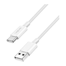 LogiLink Cable USB 2.0 Tipo C, A/M a C/M, 1,5 m, Blanco
