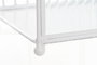 DKD Home Decor Revistero Scandi Blanco Metal y Cristal 16 x 34 x 36 cm (2 Unidades)