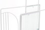 DKD Home Decor Revistero Scandi Blanco Metal y Cristal 16 x 34 x 36 cm (2 Unidades)