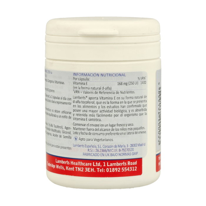 Lamberts Vitamina E Natural 250 UI