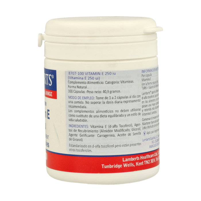 Lamberts Vitamina E Natural 250 UI