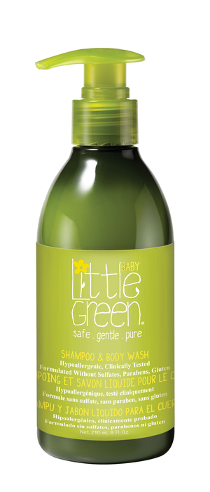 Little Green Champú Y Jabón Líquido Corporal 240 Ml (Bebes) 보이는