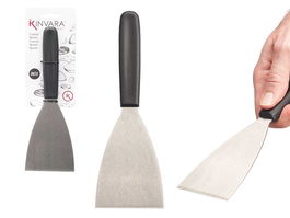 Kinvara Espatula Corta 23.3 cm Ancho x 1.2 cm Alto x 8 cm Largo Plastico PP Metal SS430 Negro Metal (Set de 24)