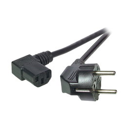 EFB Elektronik EK535.5 Cable de Alimentación CEE7/4 a C13 90° Negro 5m