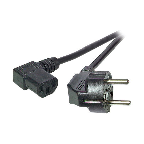 EFB Elektronik EK535.5 Cable de Alimentación CEE7/4 a C13 90° Negro 5m EFB Elektronik EK535.5 Cable de Alimentación CEE7/4 a C13 90° Negro 5m