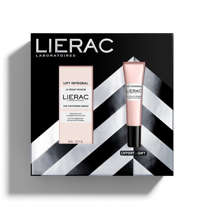 Lierac Lift Integral Serum Tensor y Contorno de Ojos - Set 2 pz con Sérum 30ml y Crema 15ml para Lifting y Firmeza, Antiedad, Vegano