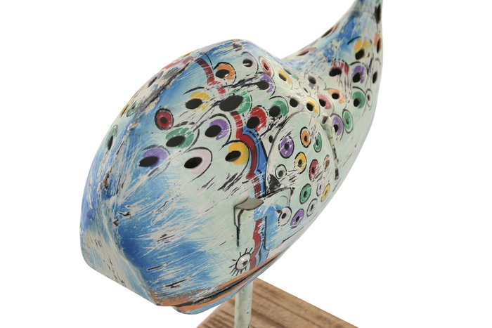 DKD Home Decor Decoración de Hierro Ballena Pintada