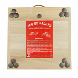 Mecabois Juego completo de tejo con 12 platos de lanzamiento y tablero de madera