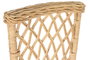 DKD Home Decor Silla de Ratán con Cojín en Natural y Blanco