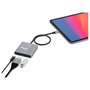 Equip Adaptador 3 en 1 USB-C HDMI 4K/60Hz USB-A USB-C PD 100W Gris