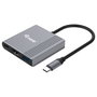 Equip Adaptador 3 en 1 USB-C HDMI 4K/60Hz USB-A USB-C PD 100W Gris
