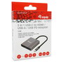 Equip Adaptador 3 en 1 USB-C HDMI 4K/60Hz USB-A USB-C PD 100W Gris