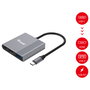 Equip Adaptador 3 en 1 USB-C HDMI 4K/60Hz USB-A USB-C PD 100W Gris