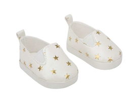 Muñecas Arias Set Zapatos Blanco con Estrellitas para Muñecos de 45 cm