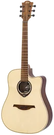 LAG Guitarra Acústica-Eléctrica Tramontane 218 A/E Dreadnought Cutaway Natural con Electrónica STAGELAG