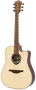 LAG Guitarra Acústica-Eléctrica Tramontane 218 A/E Dreadnought Cutaway Natural con Electrónica STAGELAG