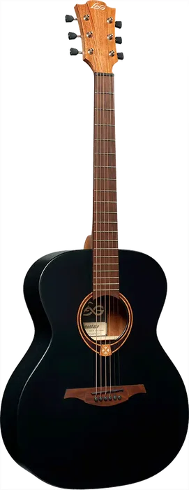 LAG Guitarra Acústica Auditorium Tramontane 70 - Negro Satinado - Tapa de Abeto Engelmann Macizo, Fondo y Aros de Caoba LAG Guitarra Acústica Auditorium Tramontane 70 - Negro Satinado - Tapa de Abeto Engelmann Macizo, Fondo y Aros de Caoba