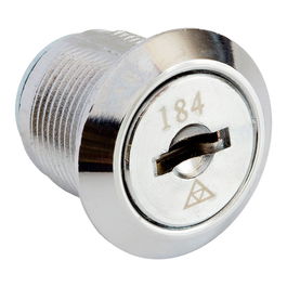 Arregui Cerradura CER1004 - Repuesto para Buzones Exteriores Unifamiliares, 2 Llaves y 6 Opciones de Leva, Set de 10 Piezas Cromado