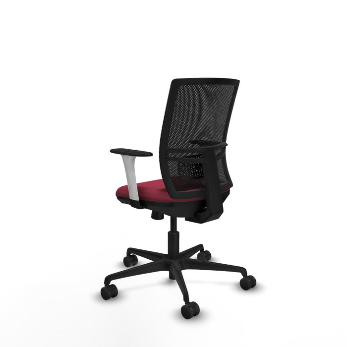 PIQUERAS Y CRESPO Silla de oficina Yunquera con mecanismo Sincro/Traslack, Granate y Negro PIQUERAS Y CRESPO Silla de oficina Yunquera con mecanismo Sincro/Traslack, Granate y Negro