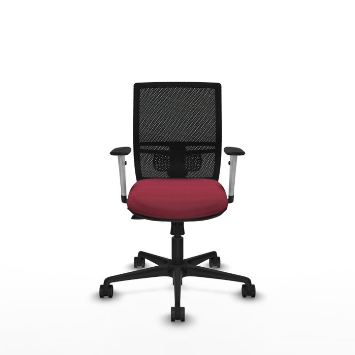 PIQUERAS Y CRESPO Silla de oficina Yunquera con mecanismo Sincro/Traslack, Granate y Negro PIQUERAS Y CRESPO Silla de oficina Yunquera con mecanismo Sincro/Traslack, Granate y Negro