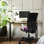 PIQUERAS Y CRESPO Silla de oficina Yunquera con mecanismo Sincro/Traslack, Granate y Negro