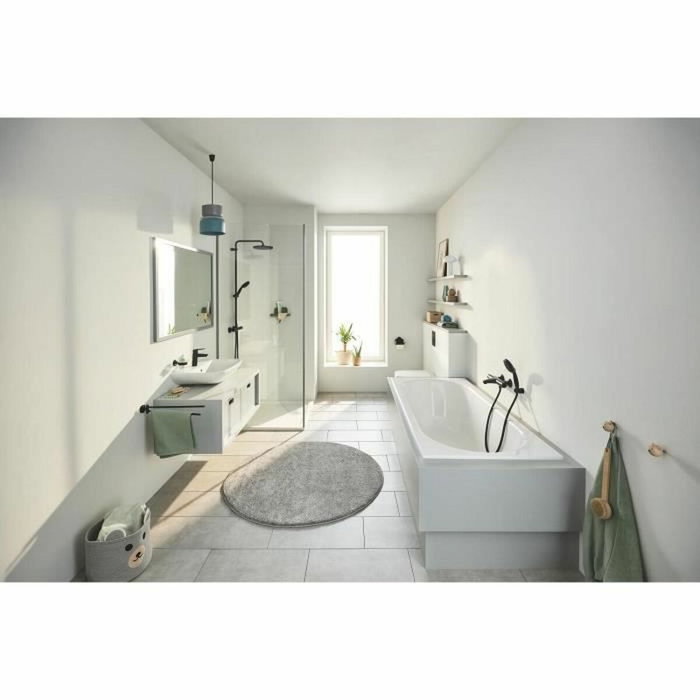 Grohe Mezclador termostático Precision Trend Negro mate