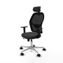 PIQUERAS Y CRESPO Silla de oficina Jorquera Sincro/Traslack Gris oscuro y Negro