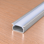 KIMERA Perfil de Aluminio SELDE Anodizado Plata con Difusor Opal y Tapones 2,02M