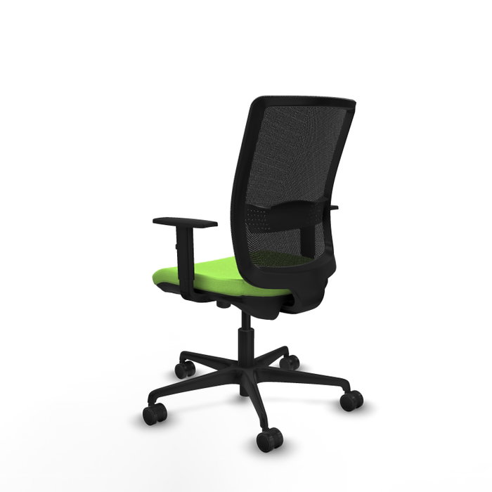 PIQUERAS Y CRESPO Silla de oficina Haches con mecanismo Sincro/Traslack, Pistacho y Negro