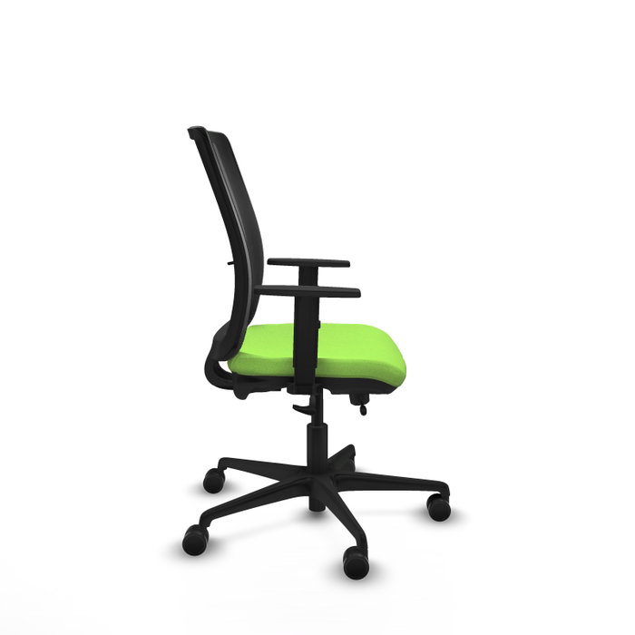 PIQUERAS Y CRESPO Silla de oficina Haches con mecanismo Sincro/Traslack, Pistacho y Negro