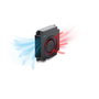 DeLOCK Ventilador radial 12 V CC 40 x 40 x 10 mm, 3 pines, Negro