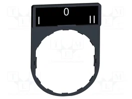SCHNEIDER ELECTRIC Etiqueta de descripción Harmony XB4 22mm Negro