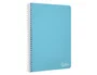 Liderpapel Cuaderno espiral Witty A4 tapa dura 80h 90gr cuadro 6mm con margen colores surtidos