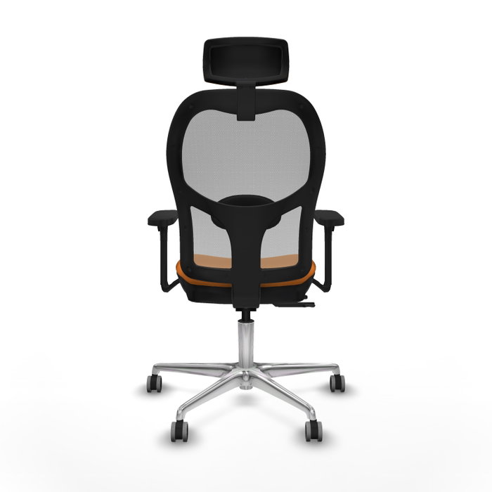 PIQUERAS Y CRESPO Silla de oficina Jorquera Naranja/Gris con mecanismo Sincro/Traslack PIQUERAS Y CRESPO Silla de oficina Jorquera Naranja/Gris con mecanismo Sincro/Traslack