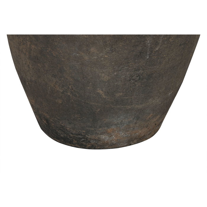 DKD Home Decor Ánfora de Terracota Negra Pieza Única Antigua