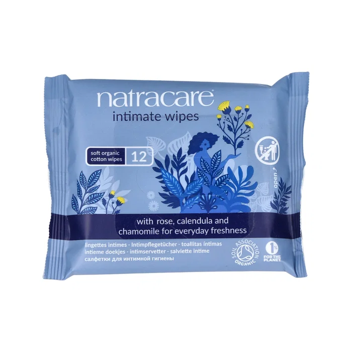 Natracare Toallita Higiene Íntima Femenina Ecológica Bolsa 12 Unidades