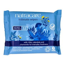 Natracare Toallita Higiene Íntima Femenina Ecológica Bolsa 12 Unidades