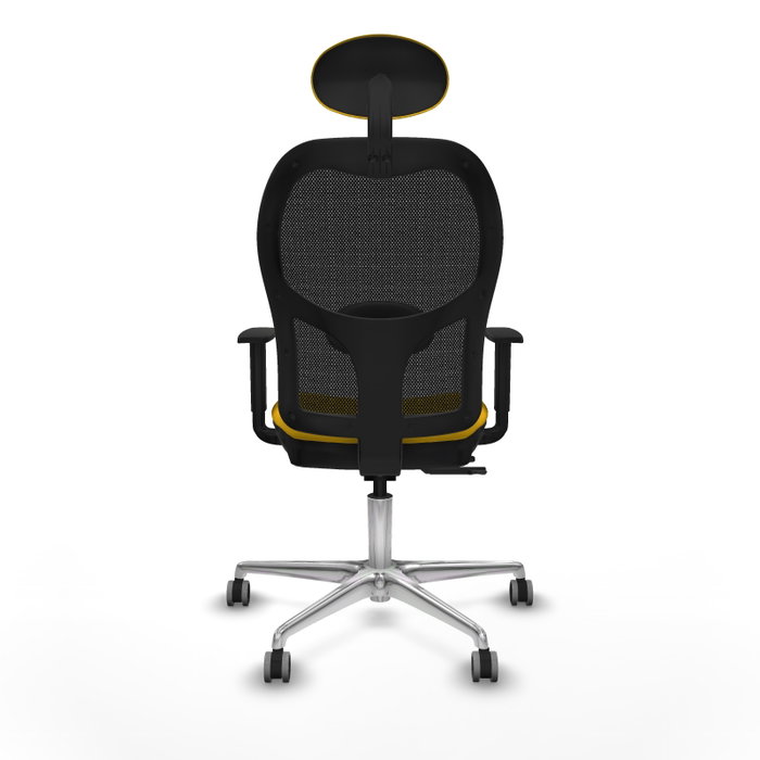 PIQUERAS Y CRESPO Silla de oficina Jorquera con mecanismo Sincro/Traslack, Amarillo/Negro PIQUERAS Y CRESPO Silla de oficina Jorquera con mecanismo Sincro/Traslack, Amarillo/Negro