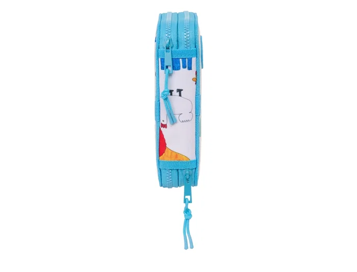 Safta Plumier Escolar Doble Cremallera Algo de Jaime 28 Pcs
