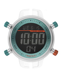 Watxandco RWA1159 Reloj Digital Unisex con Caja Transparente