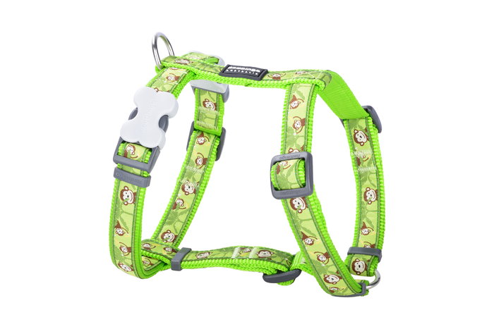 Red Dingo Arnés RD style Monkey Lime Green 15mm para Perro, Cuello 30-48cm, Nailon Robusto, Hebillas Fuertes, Ajuste Perfecto Red Dingo Arnés RD style Monkey Lime Green 15mm para Perro, Cuello 30-48cm, Nailon Robusto, Hebillas Fuertes, Ajuste Perfecto